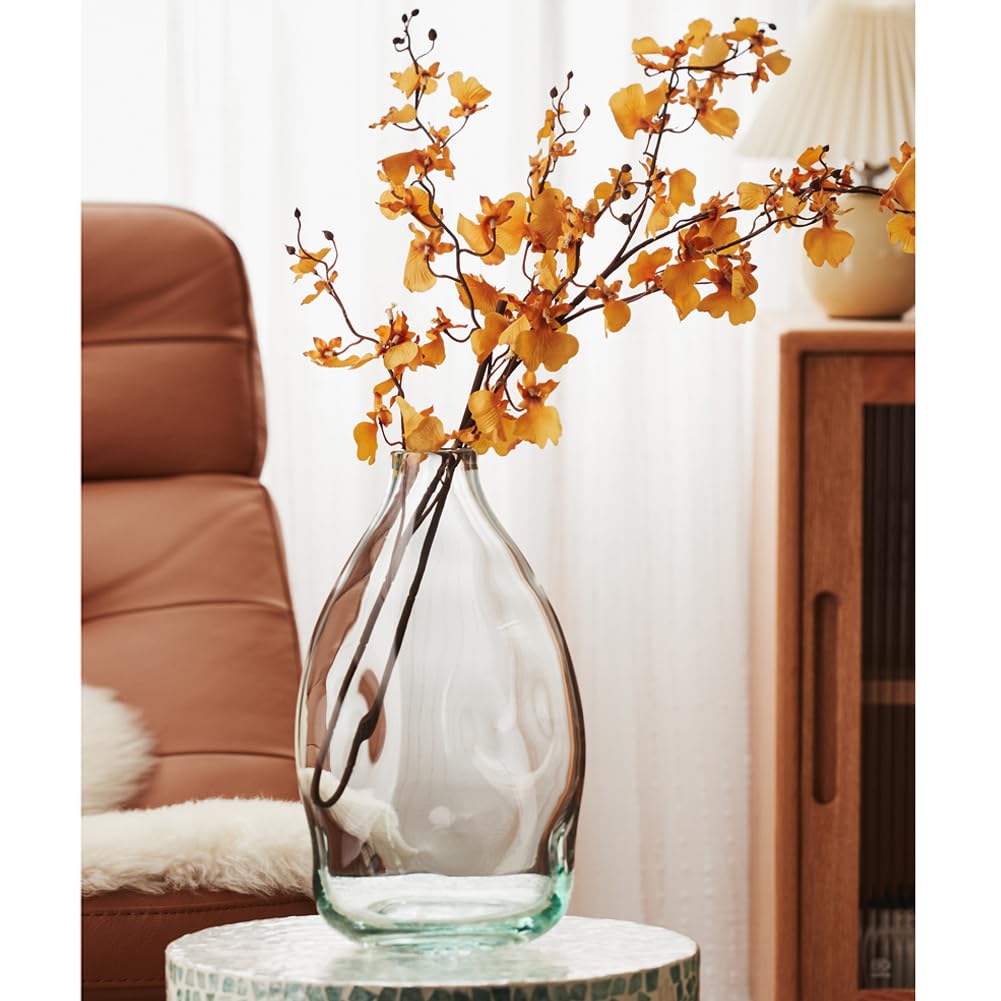 Vasi Trasparenti per centrotavola, Vaso Grande vasi di Fiori in Vetro per Bouquet, vasi in Vetro Decorazioni per la casa jarrones Moderni Decorativi,A