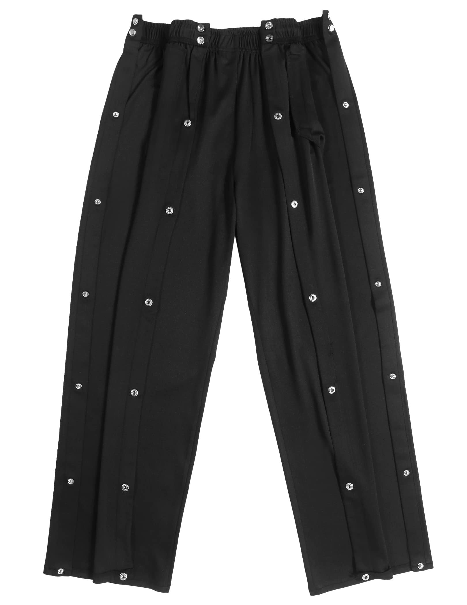 Deyeek Pantaloni da Jogging, Pantaloni da Riabilitazione da Uomo con abbottonatura Laterale per Aprire i Pantaloni da Allenamento, Pantaloni Sportivi postoperatori