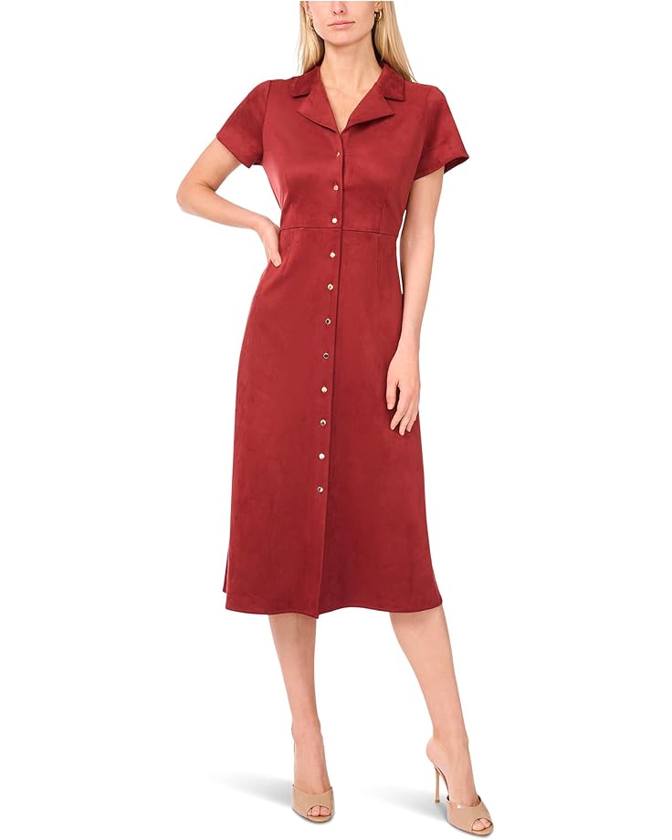 Vince Camuto Tie Back Button Down Midi Dress - Main View