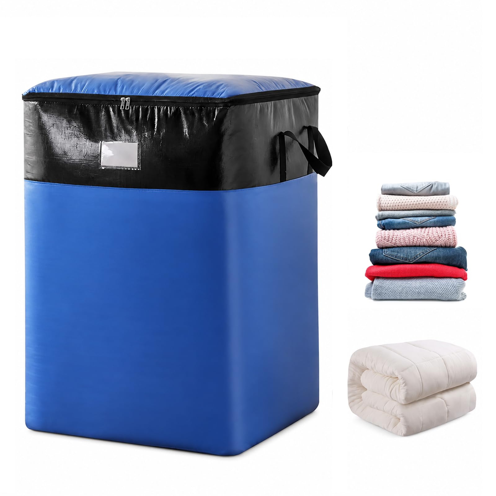 140L Heavy Duty Moving Storage Bag, Reusable Large Packing Storage Tote