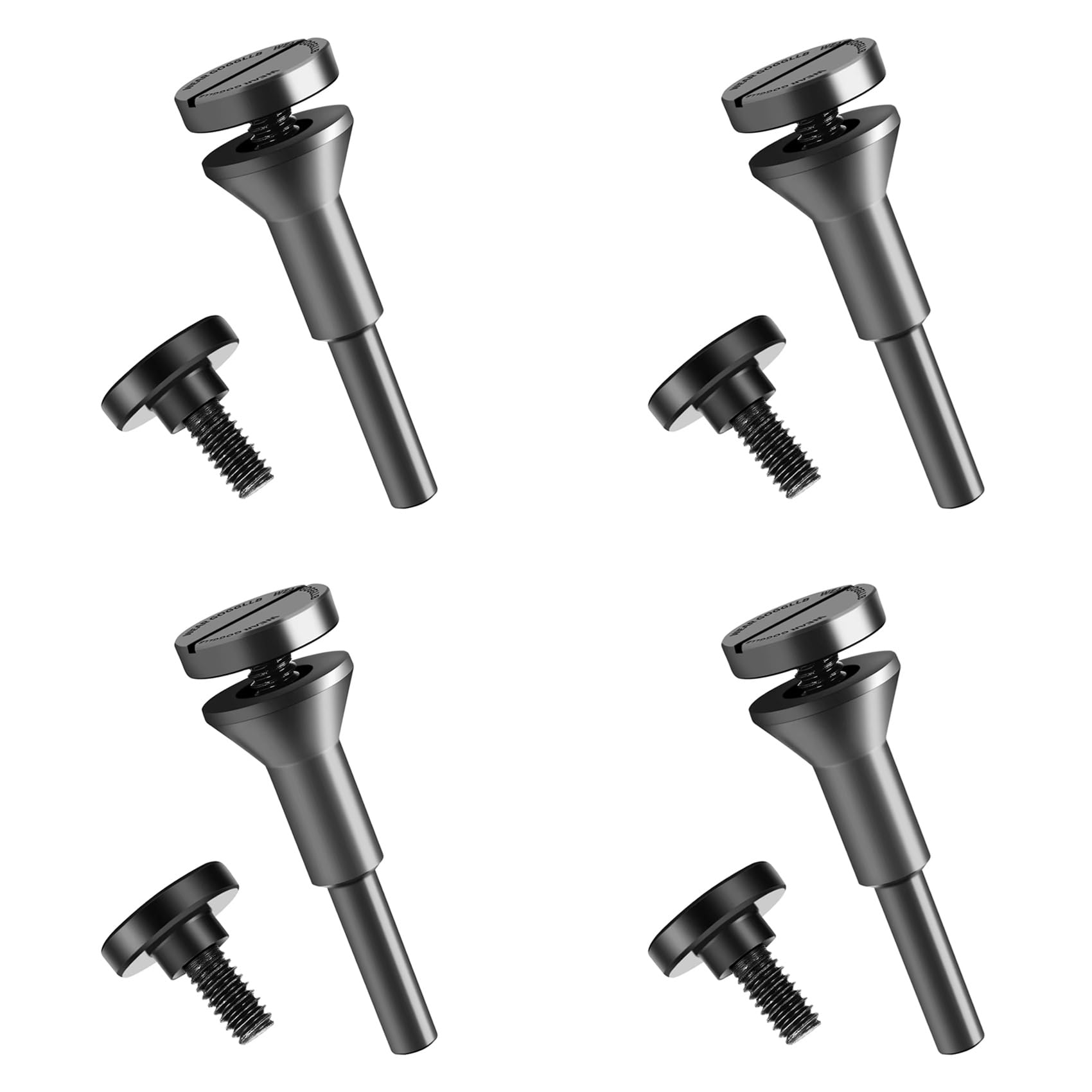 Jnchdghwa Black 4X Mounting Mandrel For Cut-Off Wheels, 6Mm, 10Mm Hole Cutting Disc, Grinding Wheel Saw Blade