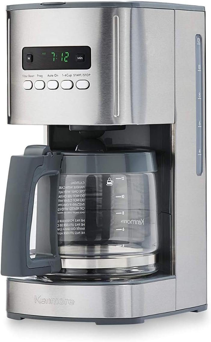 Kenmore 40706 12-Cup Programmable Aroma Control Coffee Maker in Stainless Steel - Thumbnail 3