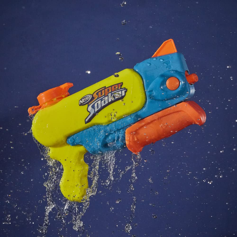 Hasbro Nerf Super Soaker Wave Spray, Blaster Giocattolo ad Acqua con Beccuccio Mobile, per Bambini e Bambine dai 6 Anni in Su, Serbatoio da 887 ml Facile da Riempire, Multicolore (Confezione da 2)