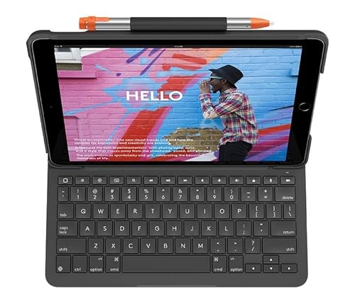 Logitech Slim Folio Clavier et étui sans fil Bluetooth QWERTY R. U. pour Apple 10.2 inch iPad 7ème génération 8ème génération 9ème génération - vue 10