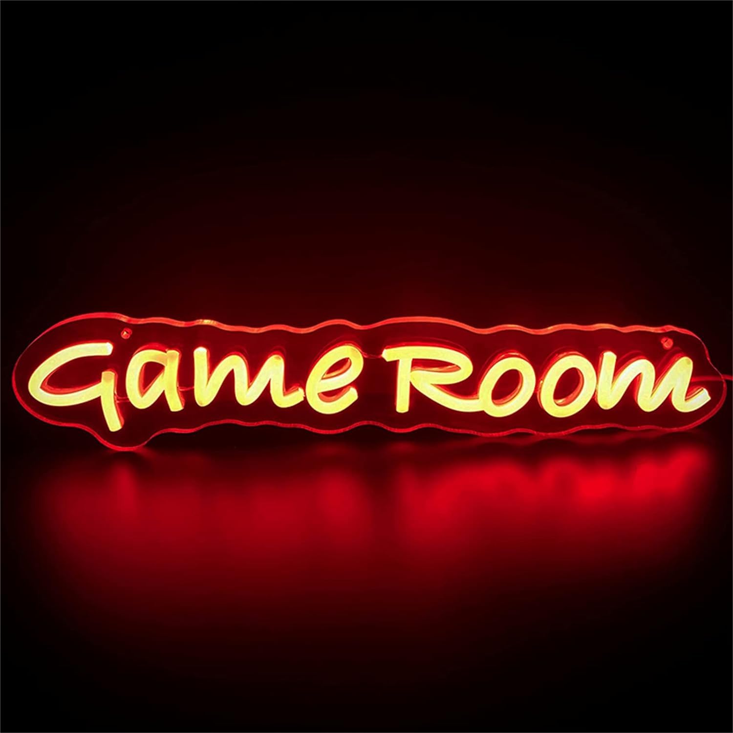 KIJyfgTR LED Neon Light Sign Game Room Neon Signs, Game Room Decor USB Powered Acrylic LED Neon Lights, Wall Hanging Night Lamps Custom Signboard, 43X9cm