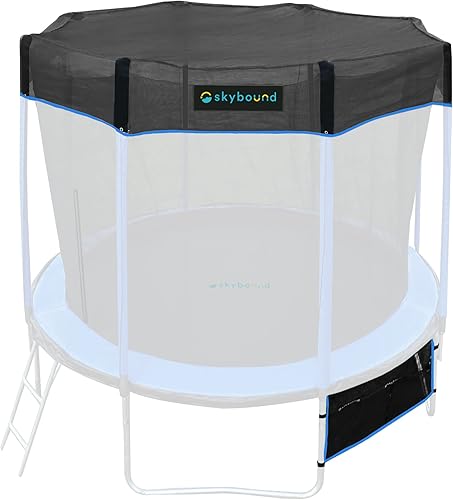 SkyBound Cubierta de tienda de trampolín recreativo para 10, 12, 14, 15, 16 pies, se adapta solo a postes rectos redondos de trampolín - Funda de