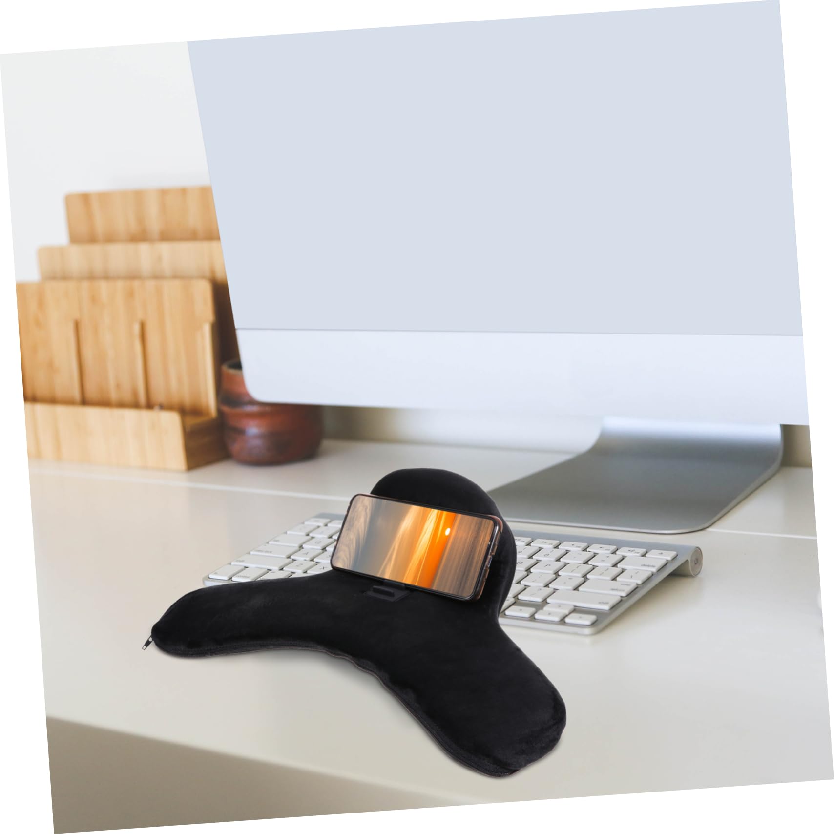 Uonlytech 1pezzi Supporto per Telefono Multi-angolo Supporto da Tavolo per Telefono Design Cerniera Facile da Smontare e Pulire da Scrivania per Tablet e Telefoni
