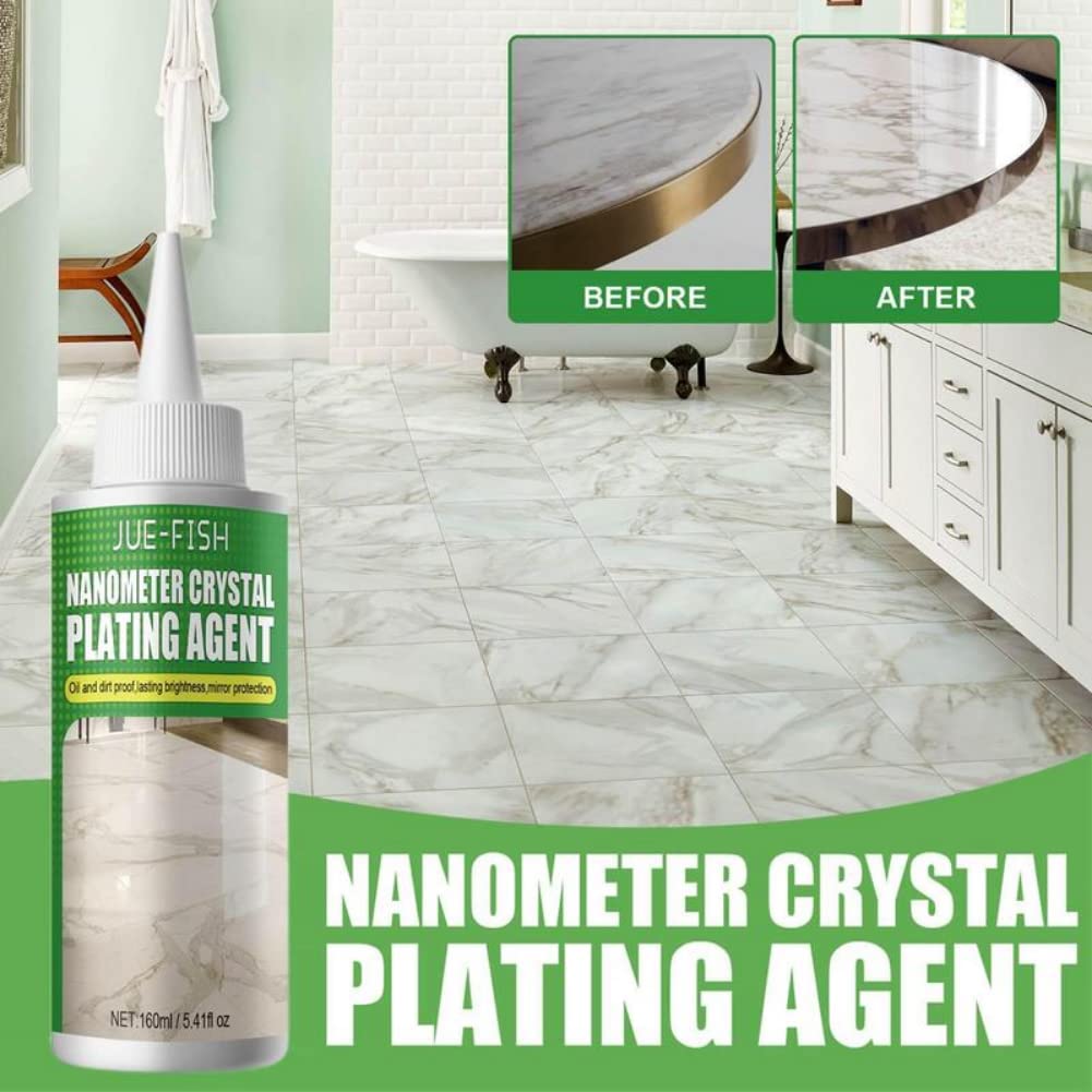 MOCIUN 3PCS Stone Crystal Plating Agent Marble Polishing Nano Crystal Liquid Stone Crystal Plating Agent for Marble/Granite/Travertine