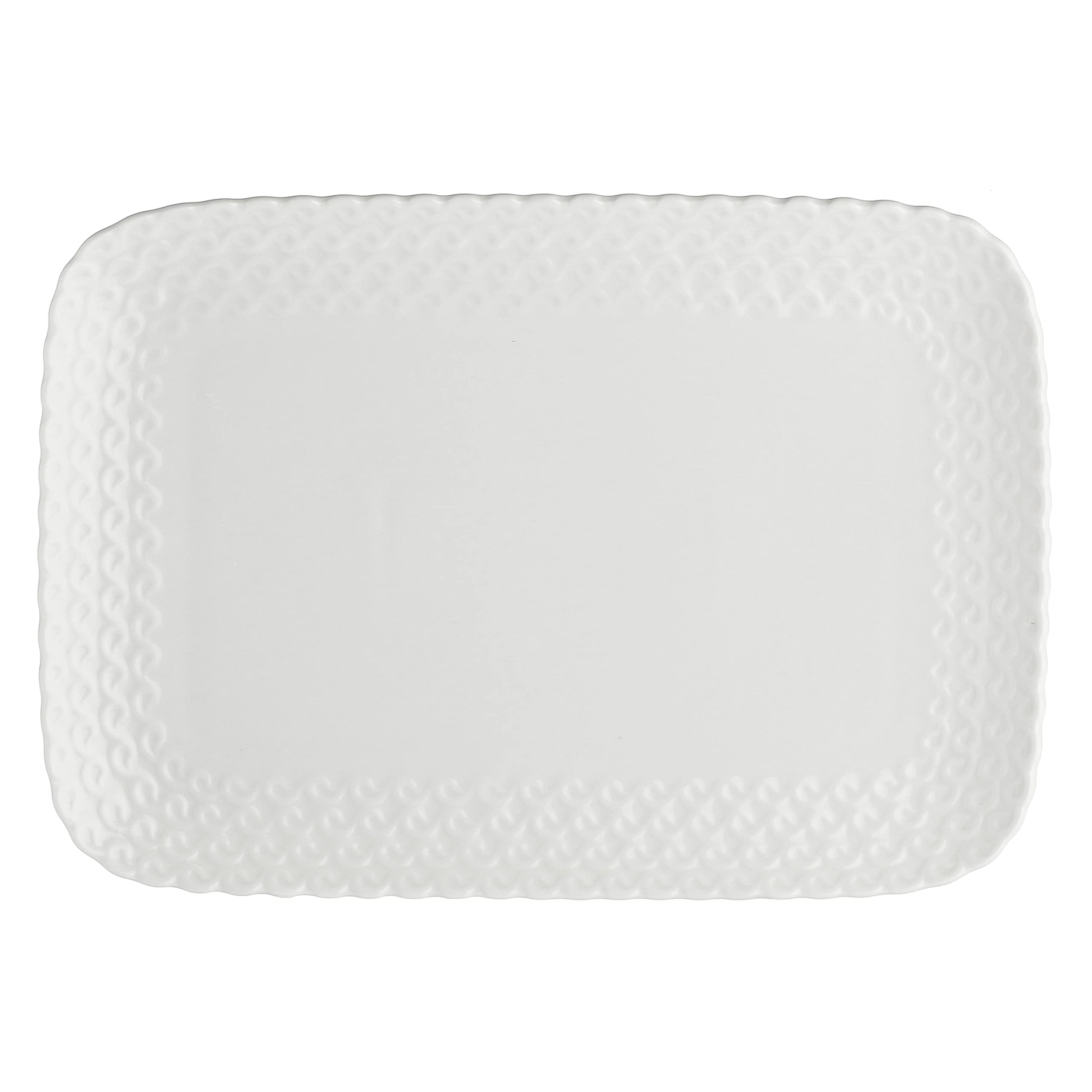 la Porcellana "Momenti Pastry Tray Gift Box, White, 27 x 19 cm