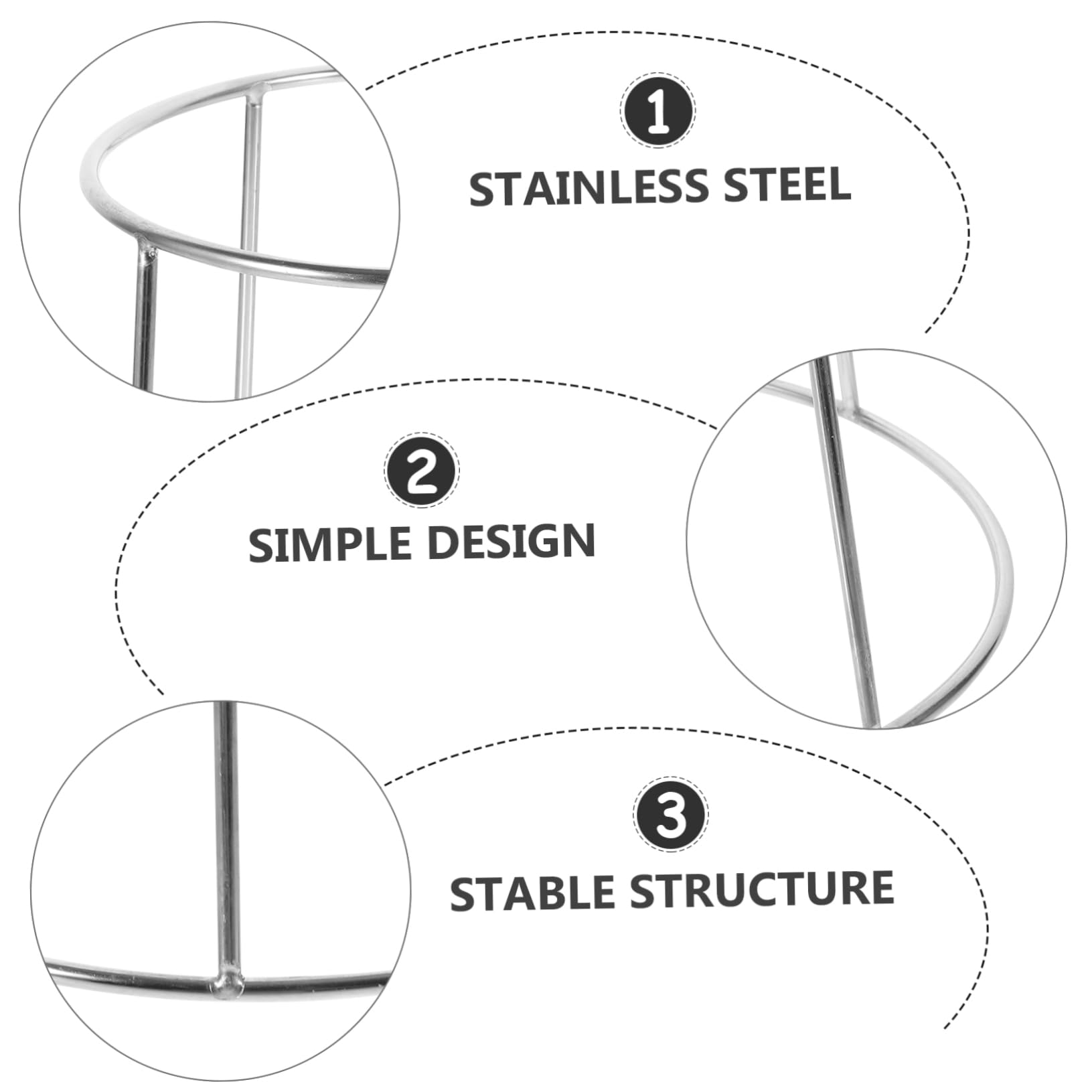 Folpus 2-stöckiges Serviergestell Gold - Edelstahl Tablett Halter Für Meeresfrüchte & Pizza 15-22cm