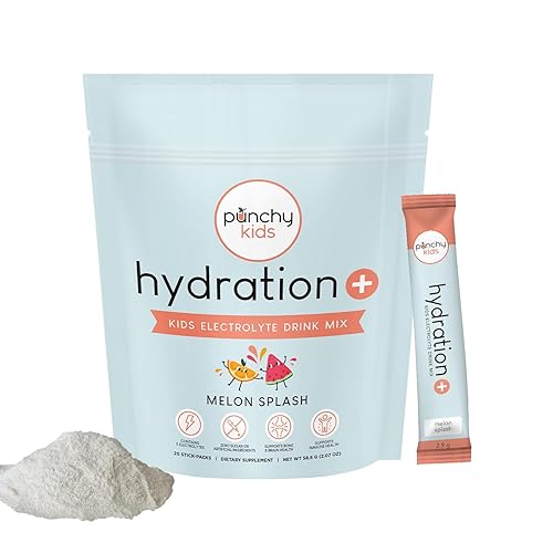 Hydration+ Electrolyte Drink Mix for Kids – Zero Sugar, Immune