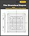 SXDOOL #803 Black 150x150mm Ventilator Filter Kit for Enclosure Cabinets, 120mm x 38mm AC/EC Fan, 115V/230V, Dustproof and Waterproof