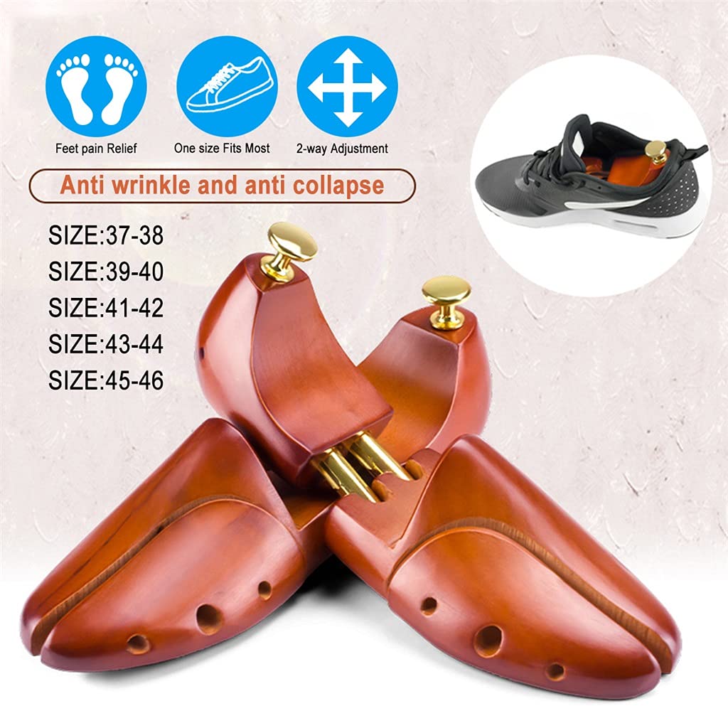 Estirador de zapatos para un ajuste cómodo, expansor de madera ajustable para varios tipos de calzado