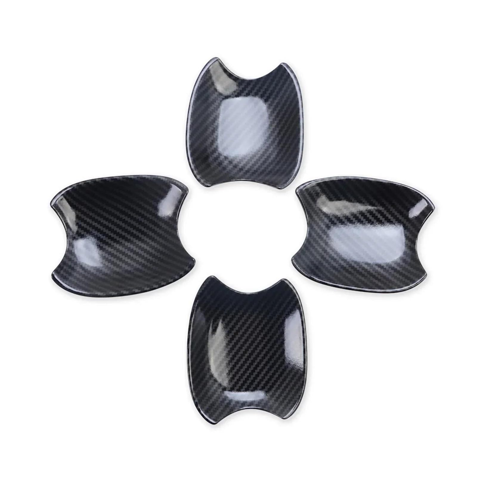 KJHOPY Car Accessories Exterior Door Side Handle Bowl Cup Cover Trim for Highlander for Kluger XU70 2020-2025(Style 1)