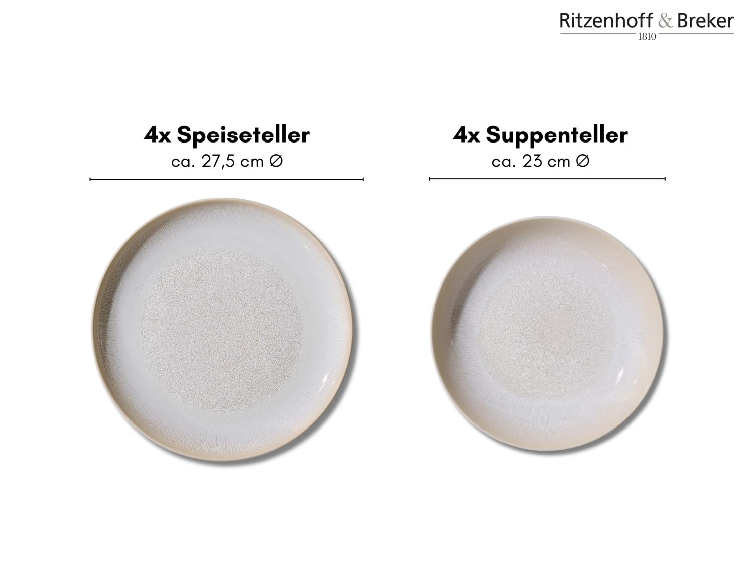 Ritzenhoff & Breker Tafelservice Laredo | 8-teilig | creme