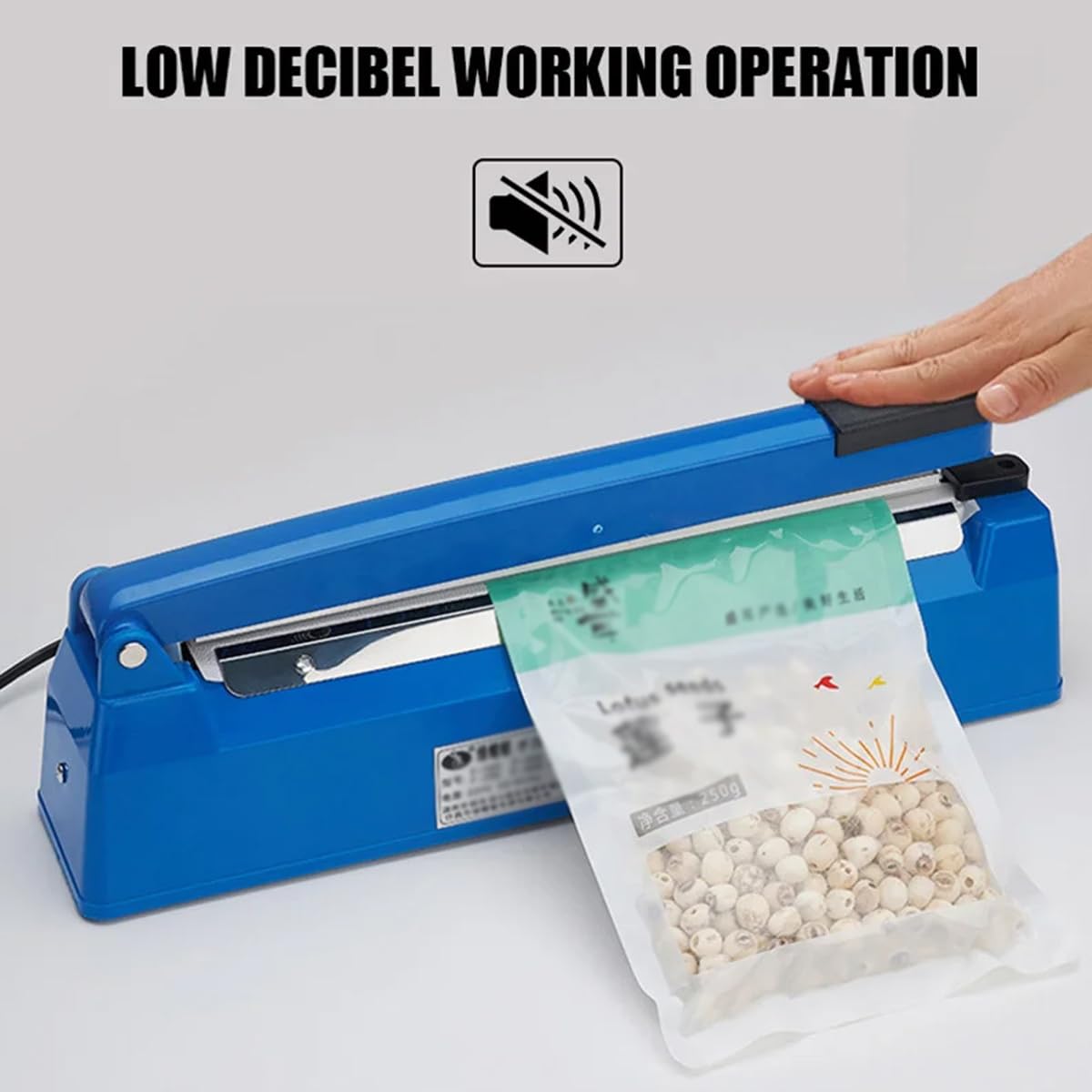 FfiMe Scelleuse de Sacs à Impulsion, boîtier en métal Solide, thermoscelleuse Manuelle Robuste avec pièces de Rechange pour sceller Les Sacs en Plastique et Les Sacs d'emballage rétractables 30cm