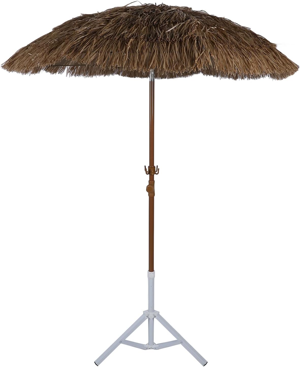 TOPINCN Thatched Patio Beach Umbrella,Hawaiian Style Garden Umbrella, Thatched Patio Portable for Garden Outdoor Sun Shade Decoration