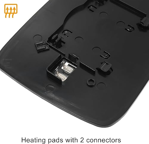 Miniatura 6 de X AUTOHAUX Espejo retrovisor izquierdo del lado del conductor de repuesto con placa de respaldo para Ram 2500 2011-2019