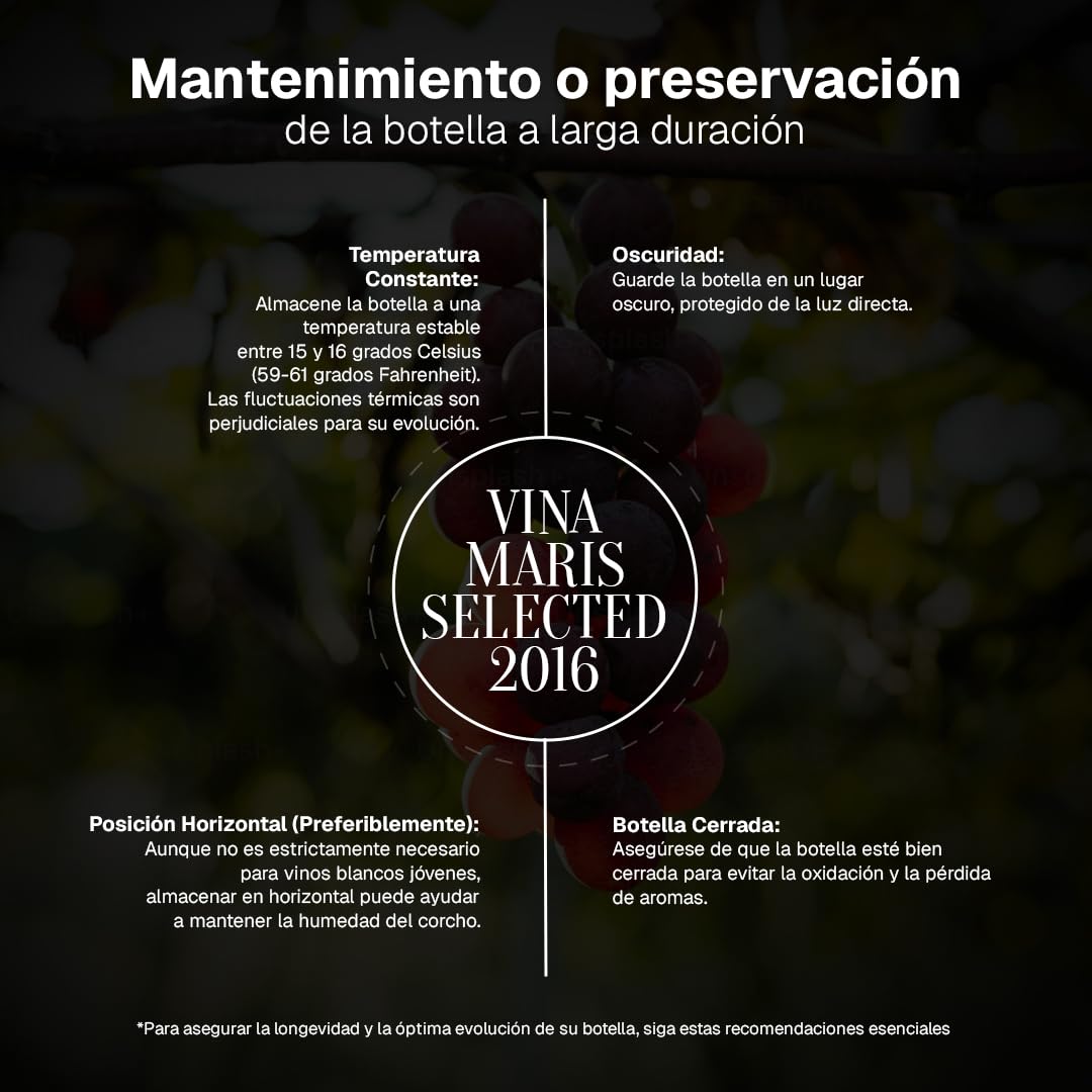 Vina Maris 2017 | Vino Tinto Crianza Submarina | Crianza Bajo el Mar Mediterráneo | Edición Limitada | Vino Gourmet Premium | Roble Francés | 75cl | Estuche de Regalo