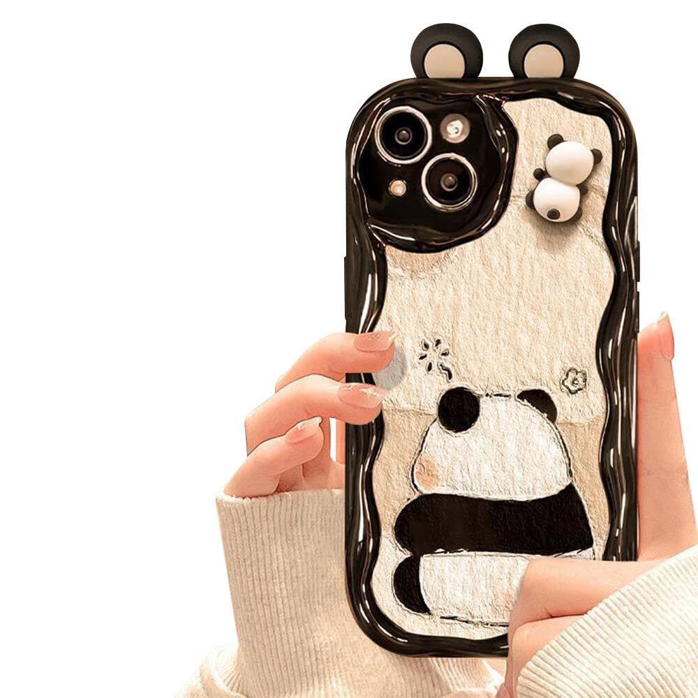 Amazon.co.jp: LUCKCOF ケース For iPhone 13 パンダ 立体 熊 動物柄