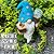 Garden Gnome - Solar Magician Gnome Figurine - 9.45 Inch Tall Decor Outdoor Lawn Statue with LED Lights