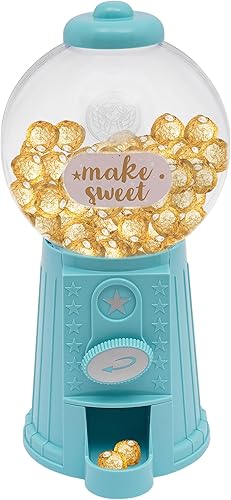 BANLICALI Dispensador de caramelos, moderna máquina expendedora de caramelos de escritorio para bolas de 0.87 pulgadas, máquinas de dulces para