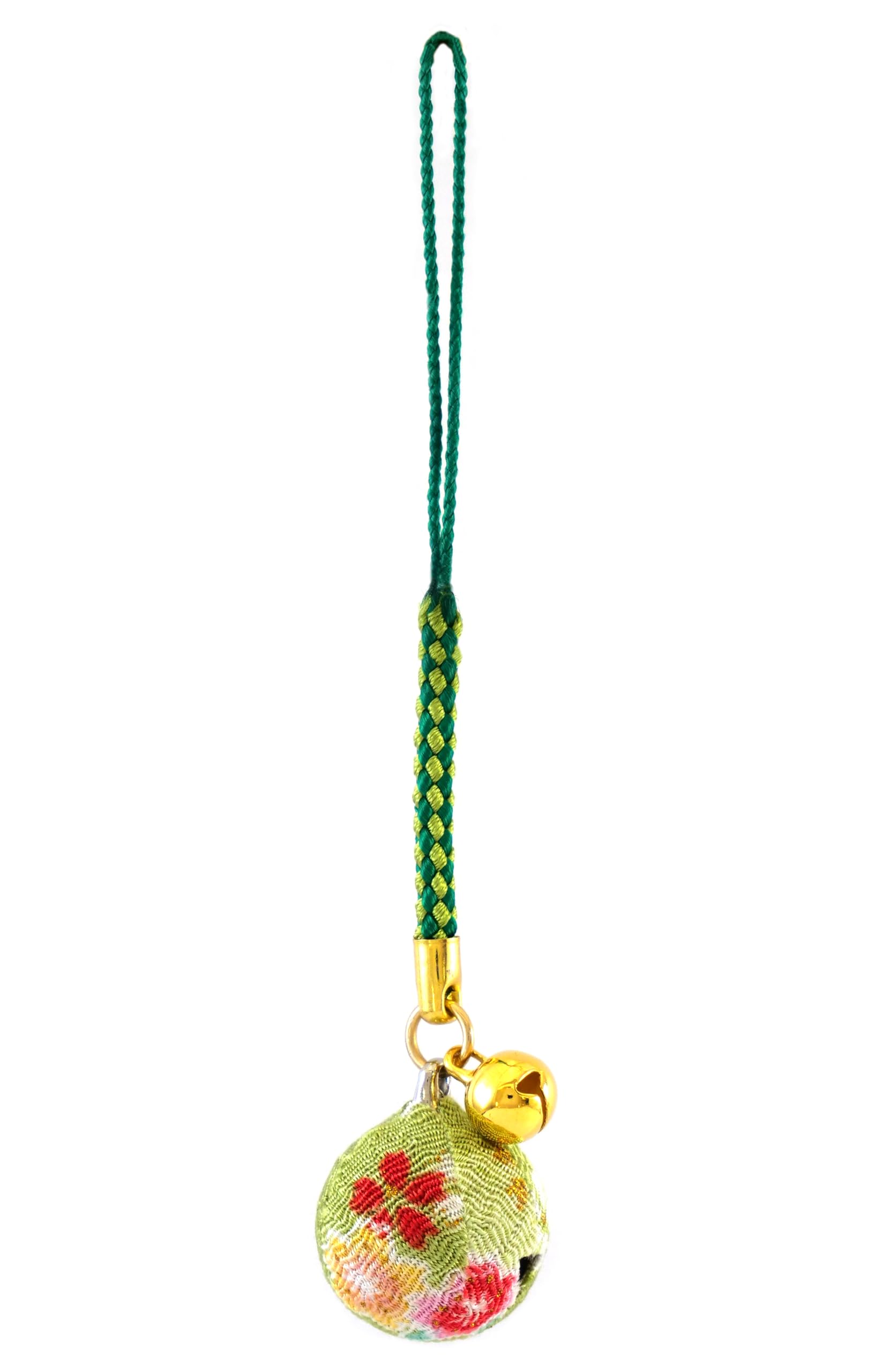 【ZOON】Chirimen Flower Bell (Diameter 20mm, 8mm) Japanese Pattern Chirimen Root Charm Keychain M Size Bell, Acrylic, No Gemstone : Clothing, Shoes & Jewelry