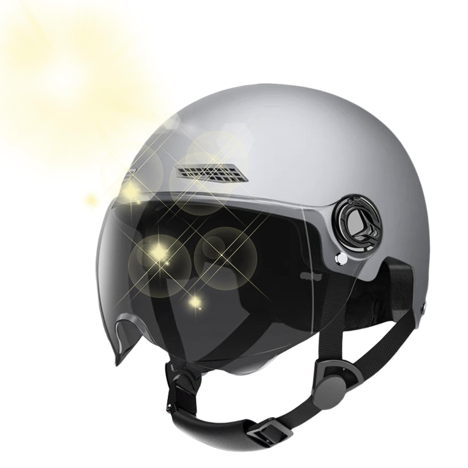 Cycling Helmet Helmets,Adult Helmet With Goggle Visor Bik-e Helmet,CE Cycling Scooter Helmets With Sun Visor Highly-Protective Half-Helmets (54-62CM) For Skating Climbing,bik-e,Ebikes Electric Scooter