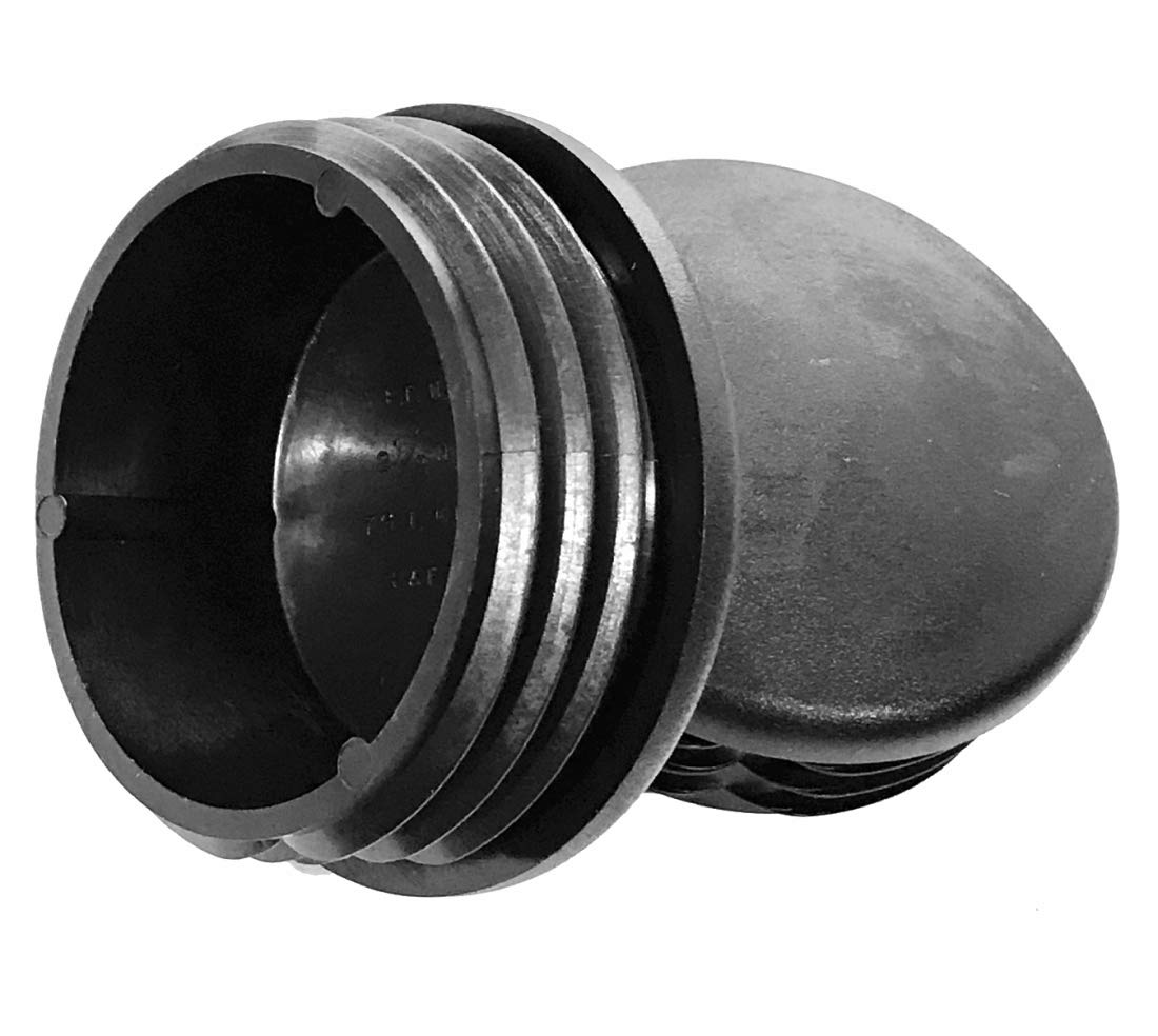 (Pack of 4) 3 OD Round Plastic Cap Plugs (6-10 Ga - Fits ID 2.59 to 2.73) Flex Ridges | Heavy Duty