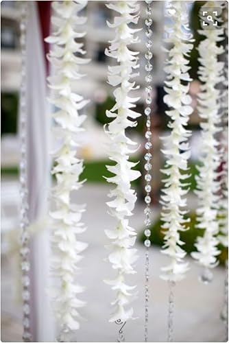 Miniatura 44 de Miami Fresh Orchid Flower OrchidClub USA Sunne Tropical Loose Bloom DIY Lei Food Drink Decoración (50 morado)