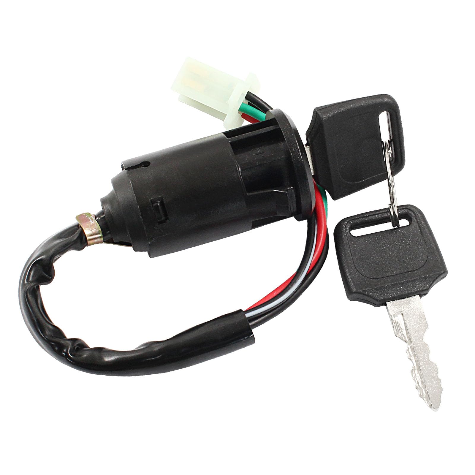 Bonsicoky 4 Pin Ignition Key Switch - Dirt Bike Scooter Parts for 50cc 70cc 90cc 110cc 125cc 150cc 200cc 250cc Quad Super Pocket Dirt Bike ATV &
