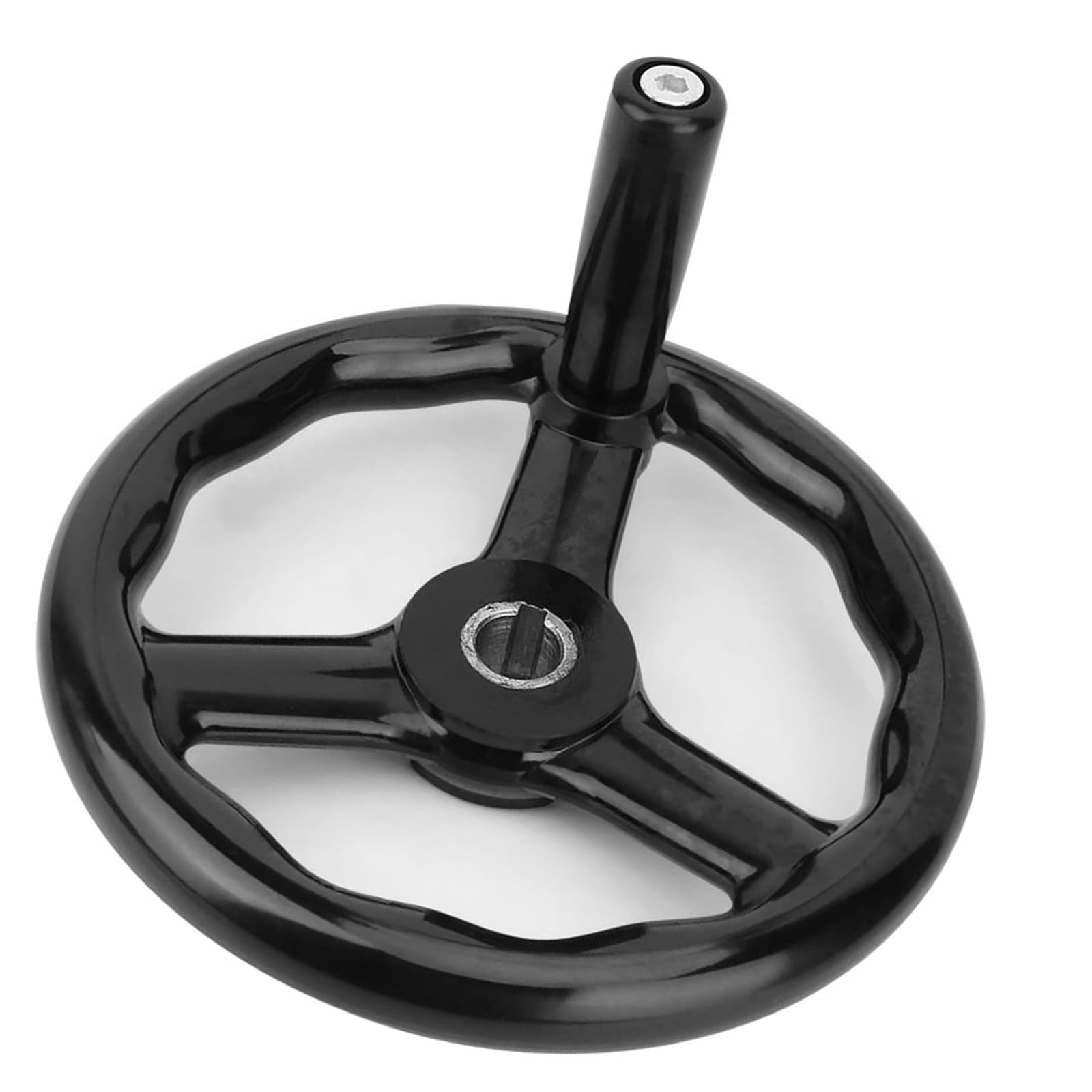 Hsioluted Ergonomic Polyamide Hand Wheel For Machine Equipment Highlighting 3 Furrows Strengthened Grip And Agreement Commercial Manual Action Wheel