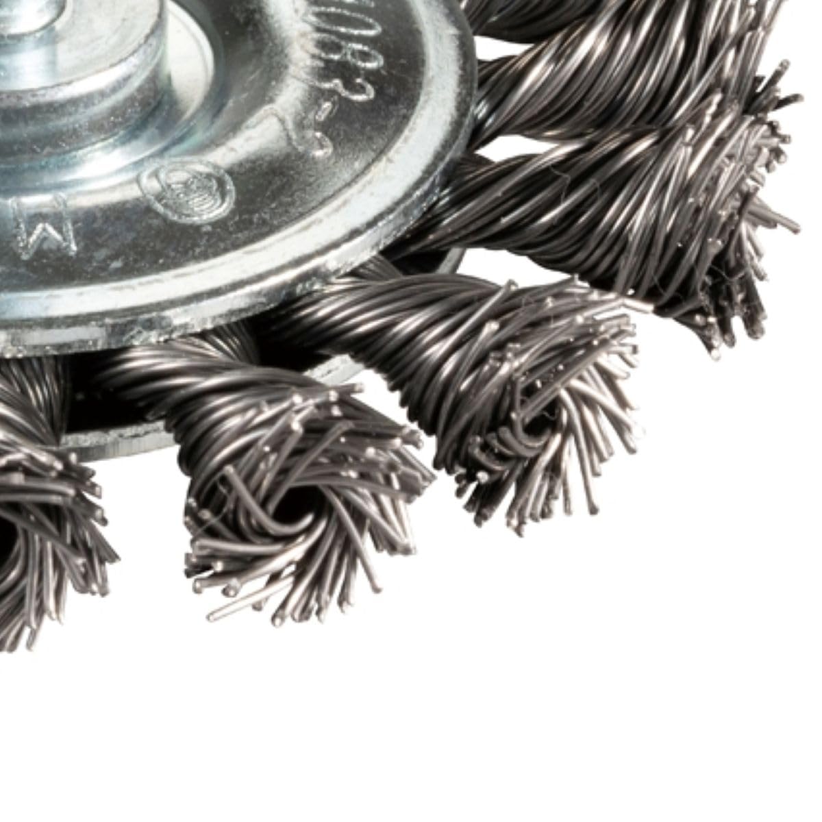 Makita D-73813 Wire Wheel Brush 75mm / 3" Straight Shank for Metal Cleaning, Rust Removal and Surface Preparation 2