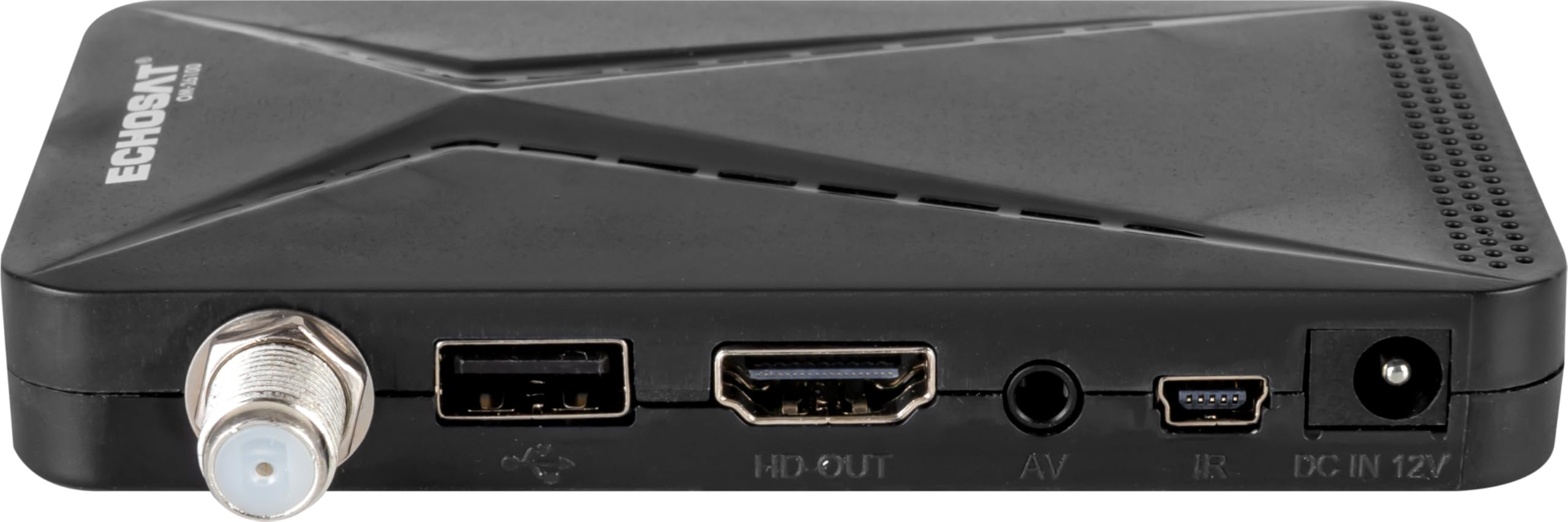 OM-26100 – Receptor satélite HD para Montaje Oculto – Negro | Carcasa muy compacta, solo 10,8 × 1,8 × 6,5 cm, DVB-S2, USB para reproducción multimedia, HDMI