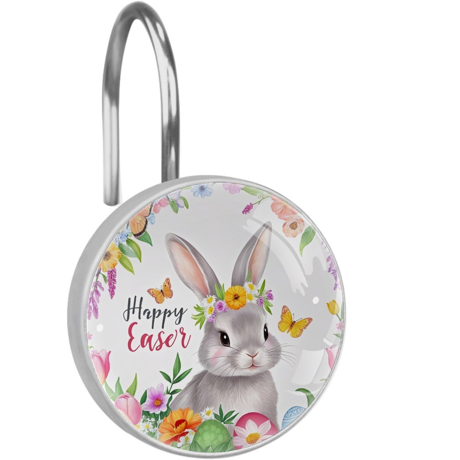St. Patrick's Day Cat Clover Shower Hooks - Rustproof -8