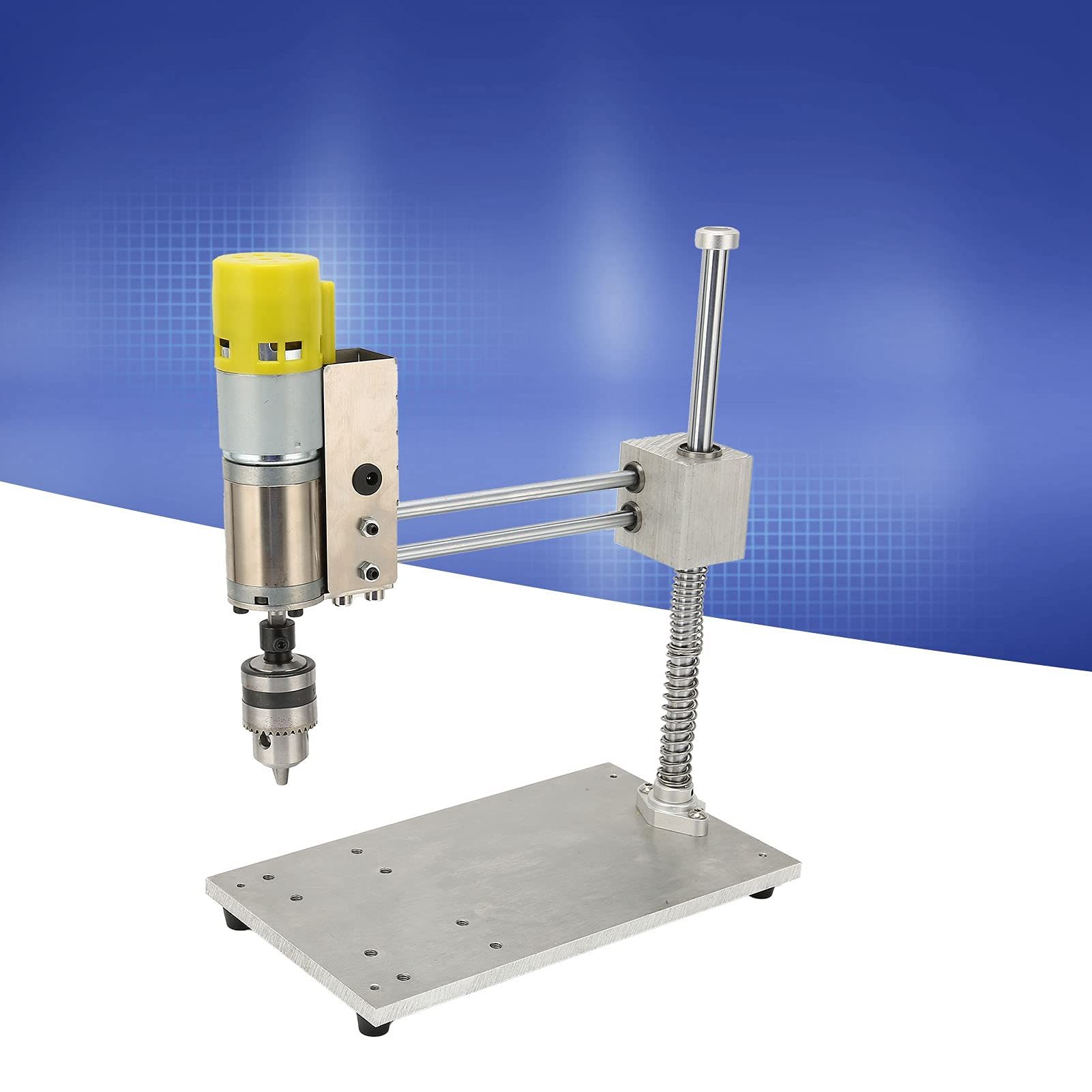 Roscadora eléctrica Taladro manual de sobremesa con velocidad ajustable Taladro M3-M6 Pinzas para machos 6000r / min B12 (1,5-10 mm) CA 110‑240V(ENCHUFE DE LA UE)