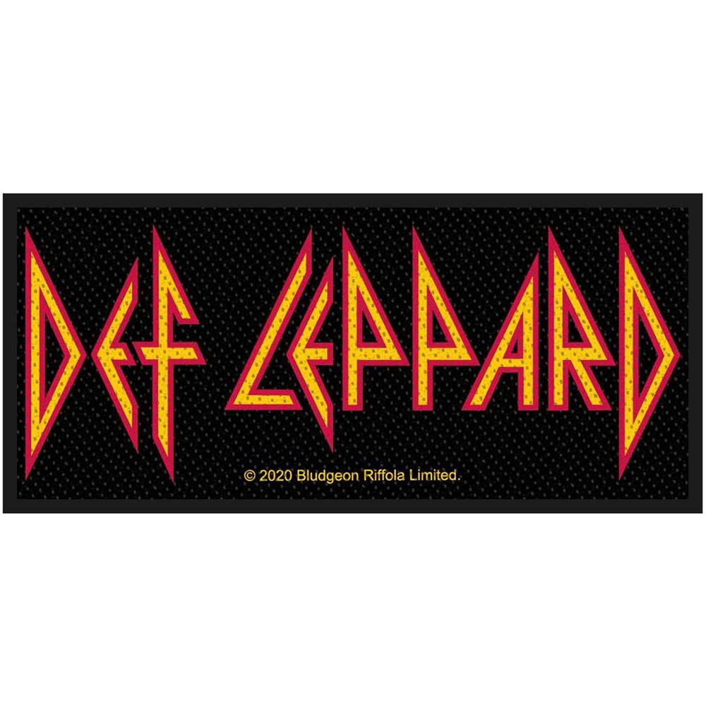 Def Leppard Logo Standard Patch, Black/Red/Yellow, One Size