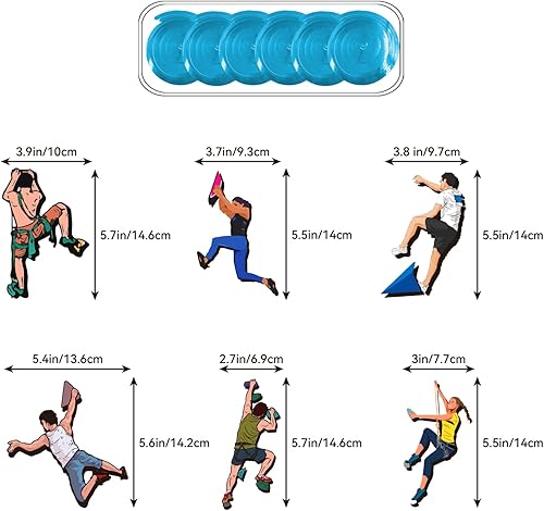 Miniatura 4 de Decoración de fiesta de escalada suministros de fiesta de cumpleaños decoraciones deportivas que incluyen pancarta de escalar globos de feliz