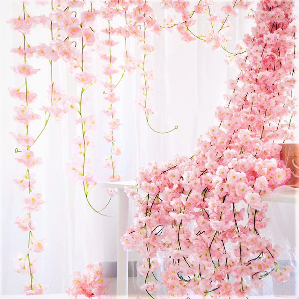 Amazon｜桜 造花 桜の花 シルクフラワー 桜 1.8m 枯れない花 人工造花