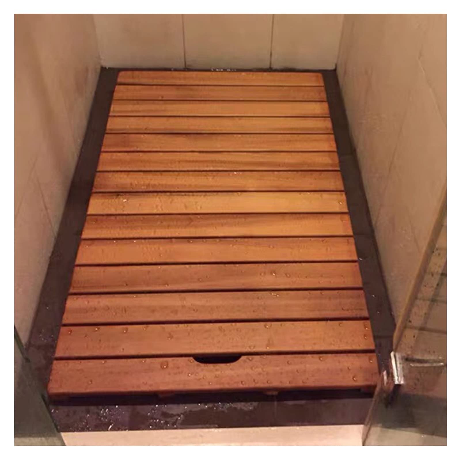 Tapis de bain diatomite et bambou naturel égouttoir pour buanderie