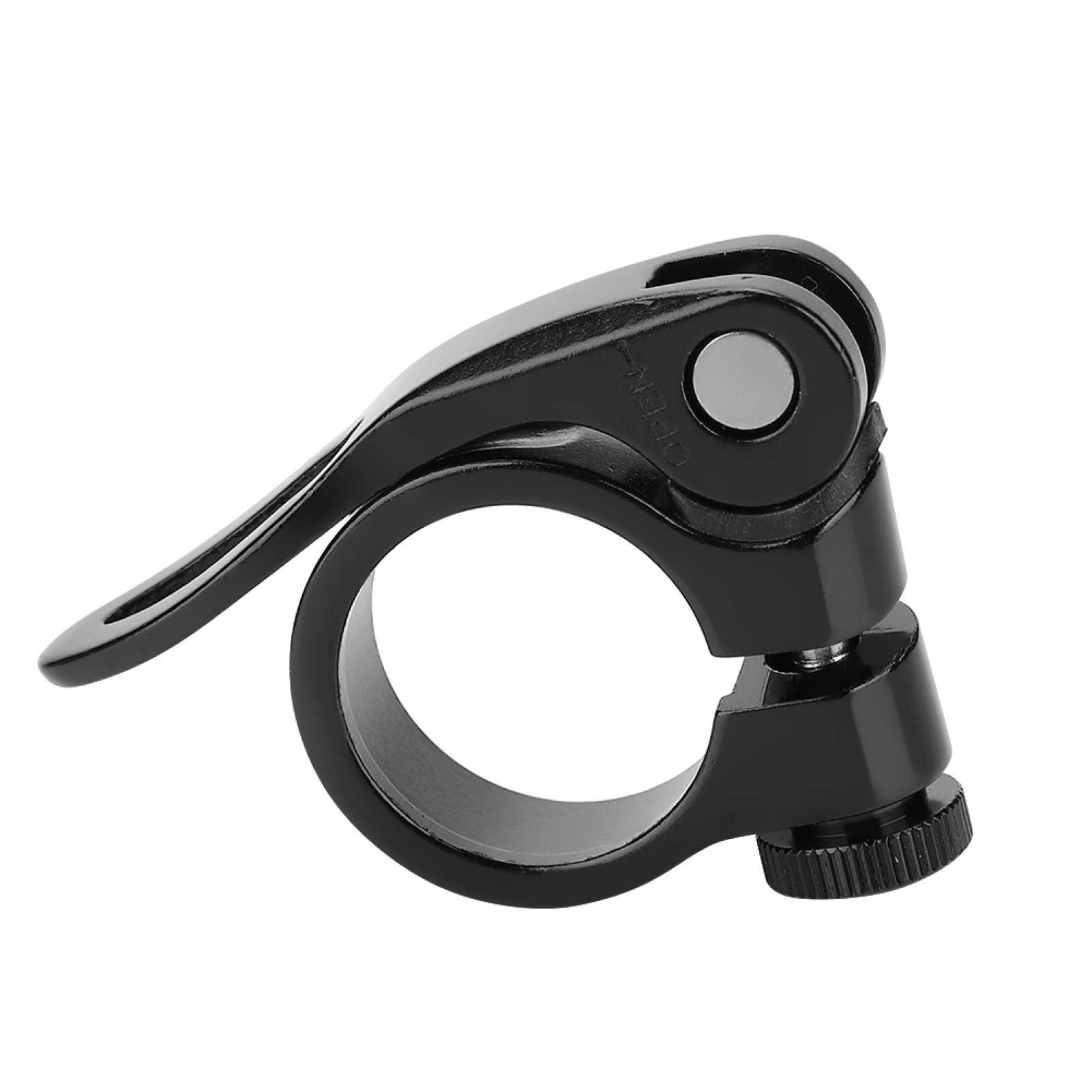 Abrazadera para tija de sillín de bicicleta, Collar de tija de sillín de liberación rápida de bicicleta de aleación de aluminio, 25,4 mm / 1,0 pulgadas, Abrazadera de tija de sillín Piezas(black)