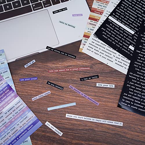 18 PCS Small Talk Stickers Vintage Scrapbook Stickers Phrase Quote Stickers for Journaling Scrapbook Stickers Sentiment Stickers for Notebook Collage Diary Album Card steampunk buy now online