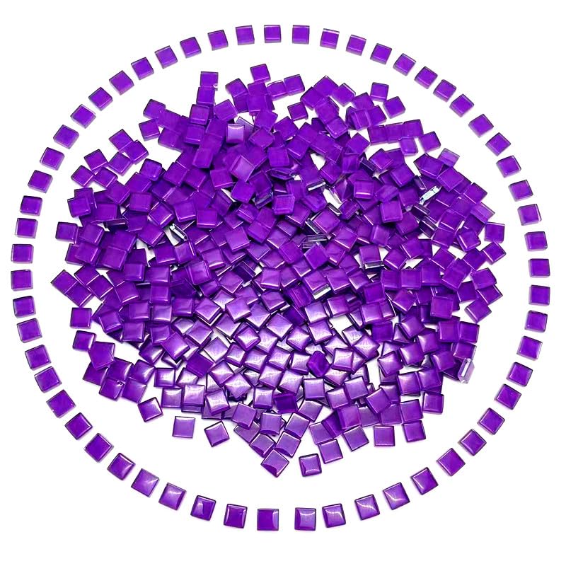 Mosaico de vidrio opaco en colores surtidos para manualidades, 500g