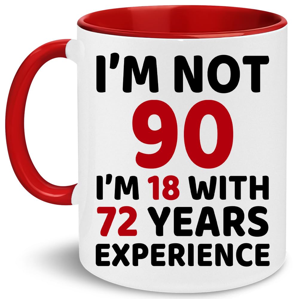 WHIDOBE 90th Birthday Gifts For Men, Women - Gift For 90 Years Old - 1936 Birthday Gift For Mom, Dad - 90 Years Old Birthday Gifts Coffee Mug - 90th