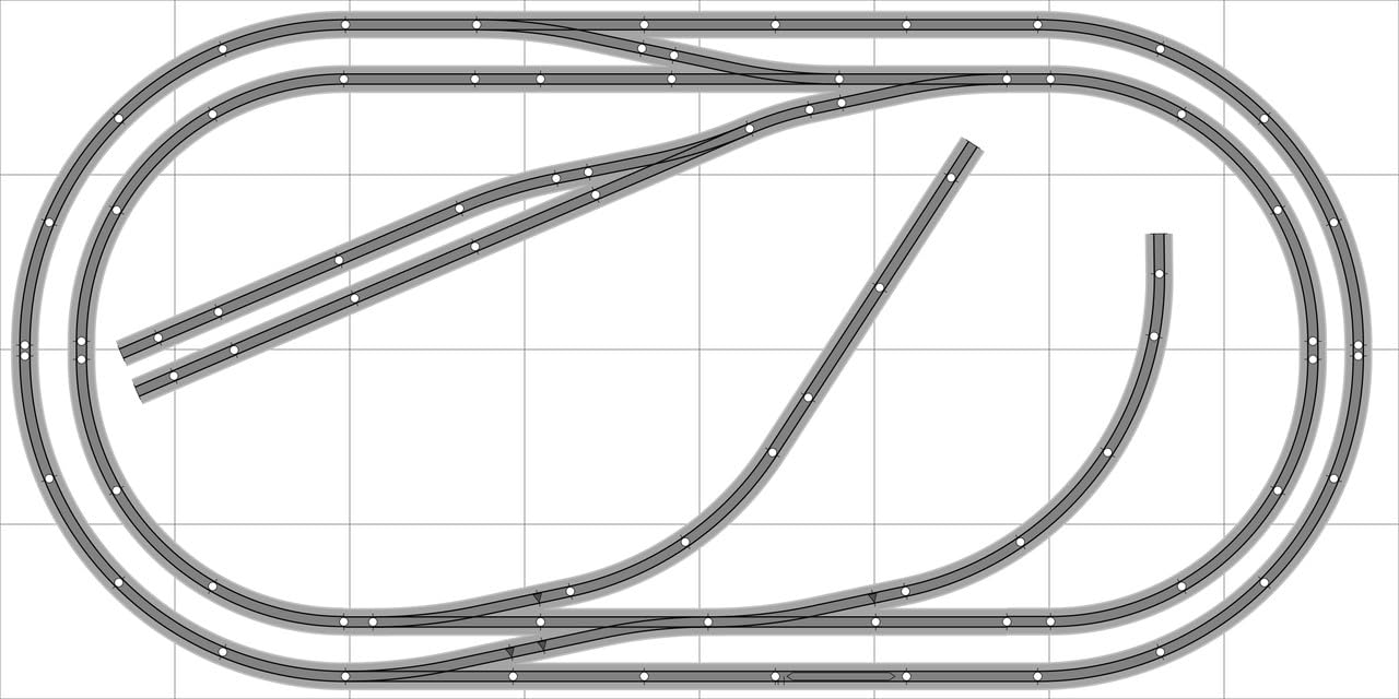 Crazy Model Trains Train Layout #002D Train Set HO Scale 4' X 8' DCC Switches Using Bachmann E-Z Track
