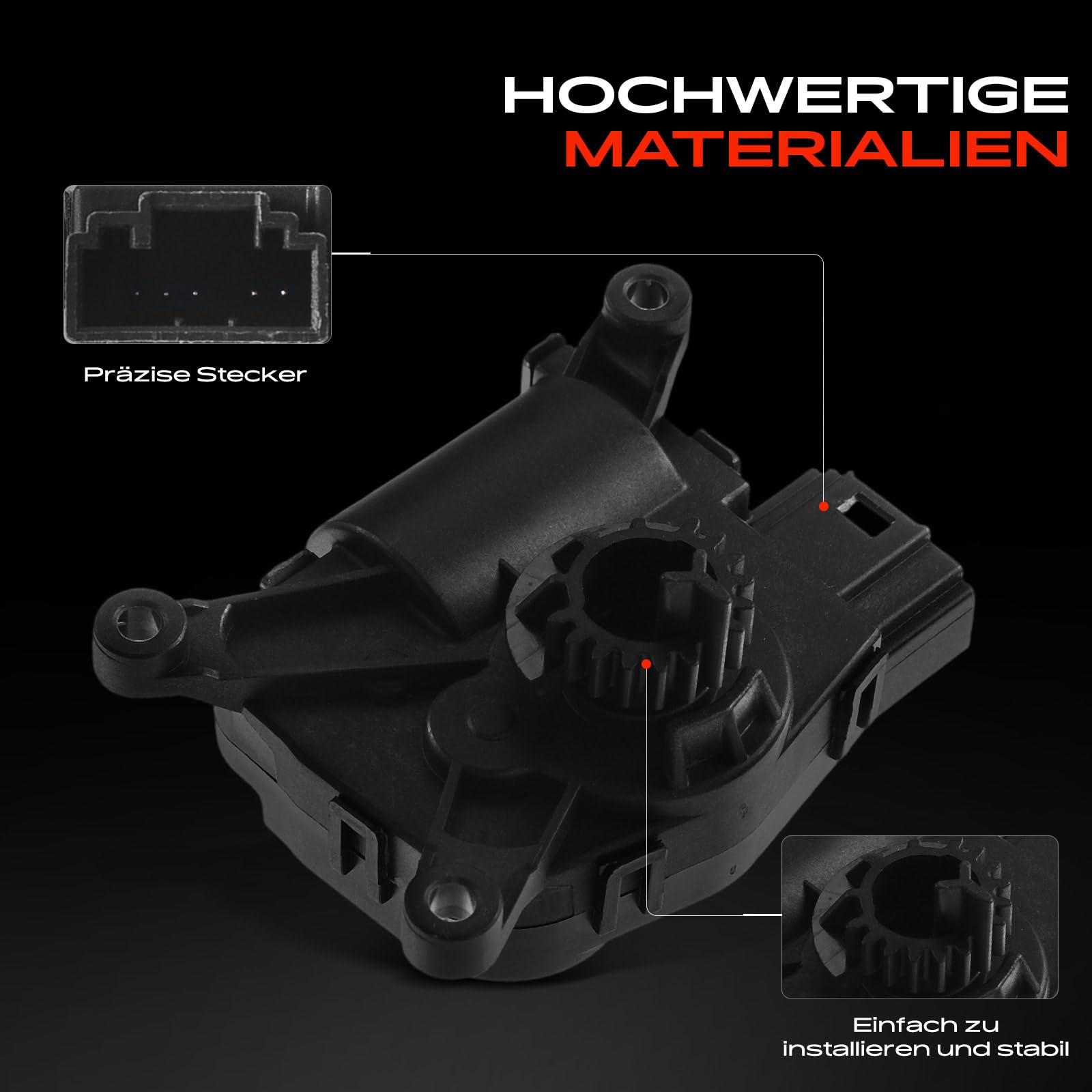 Frankberg Stellmotor Stellelement Mischklappe Klimaanlage für A3 8V Q2 GA Leon 5F Octavia III 5E Golf VII 5G1 Passat 3G 2012-2019 5Q0898511B