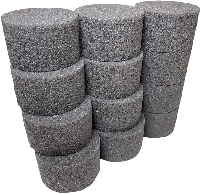 18 Dry Floral Foam Cylinder Round Oasis SEC For Artificial Flowers Sweet Hampers Bouquet Box Florist Craft Art Floristry Wedding Funeral Cemetery Grave Displays 18 X Dry Foam Cylinders Round Oasis