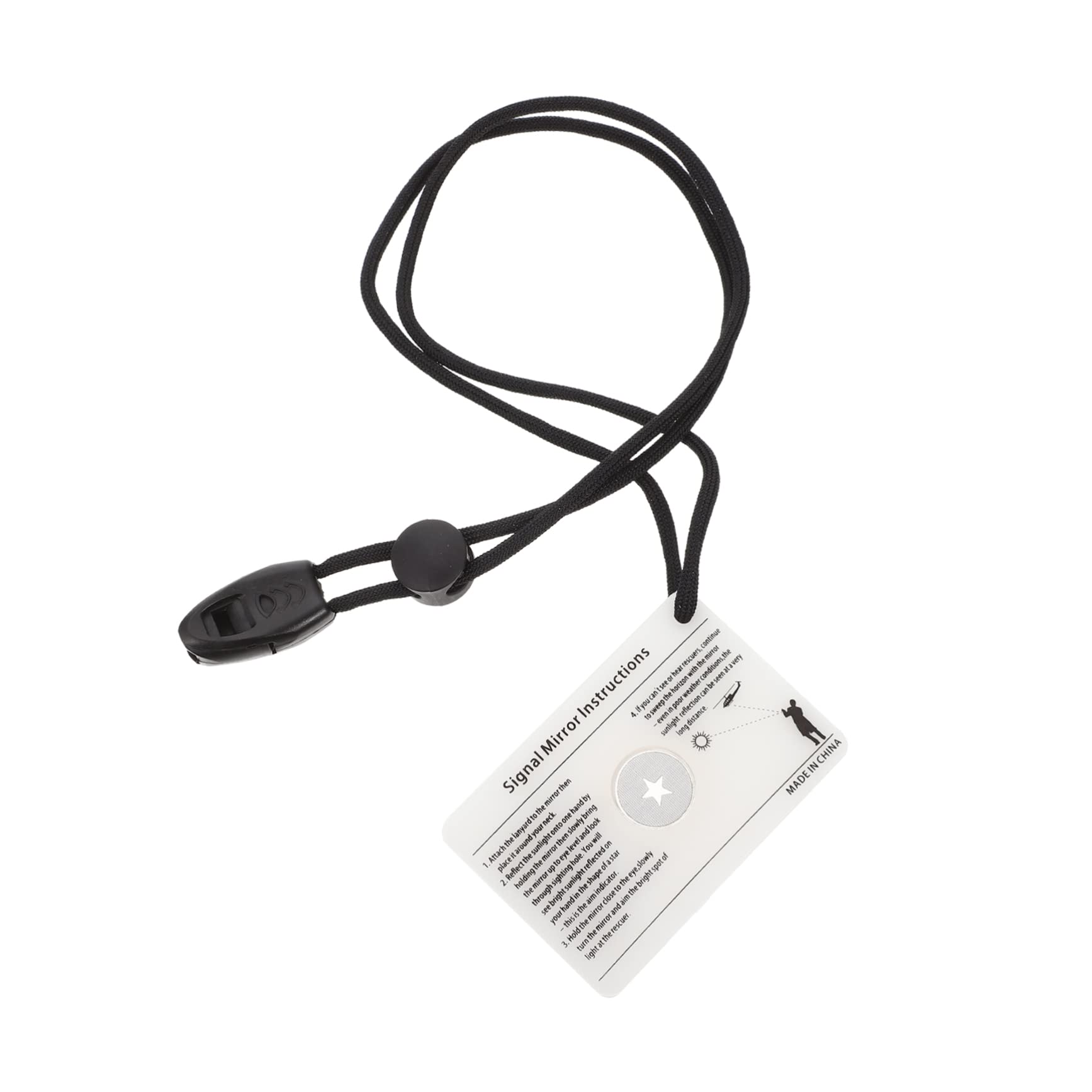 SUPVOX Signal Mirror Outdoor Survival Reflective Mirror Hook Multifunctional for Travel Emergency