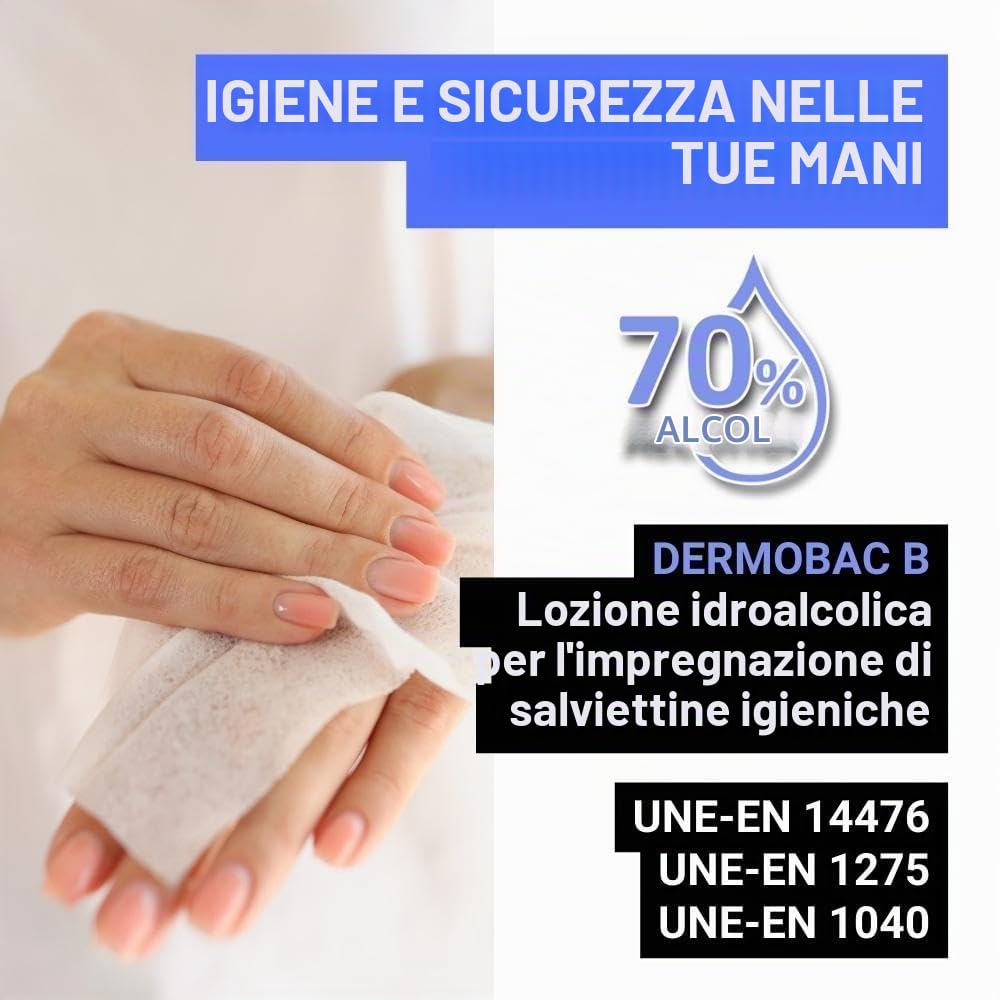 Salviette Idroalcoliche 70% Alcol | Igienizzante Mani | 500 pz