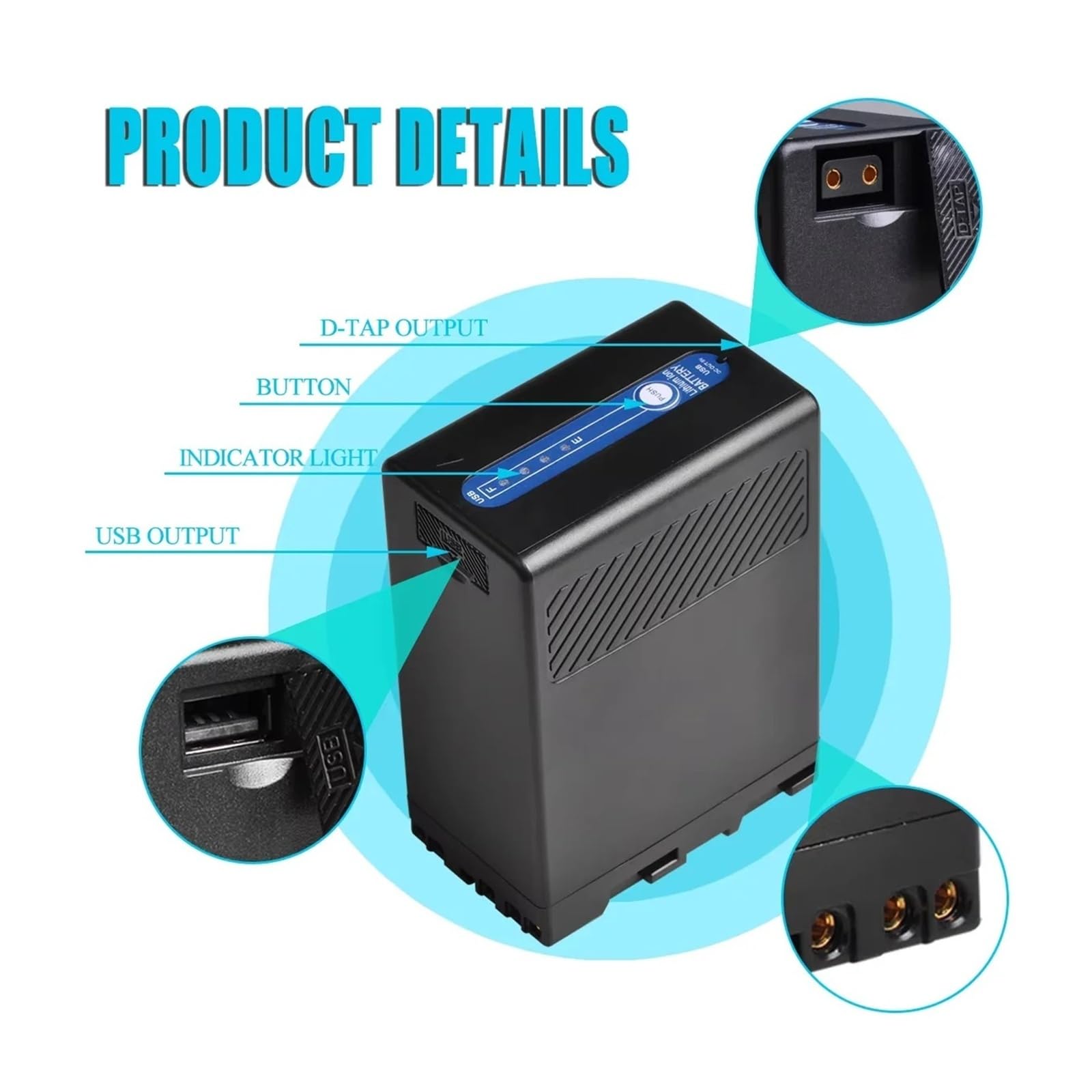 Batería BP-U65 For BP-U100 BP-U30 U60 U65 U90, Compatible con Sony, For EX260 EX280 Z280 FS5 7 FX6 Z190 EX1R EX200 F3 F3K